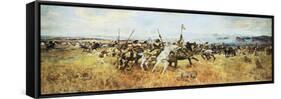 Lewis and Clark Meeting The Flatheads-Charles Marion Russell-Framed Stretched Canvas