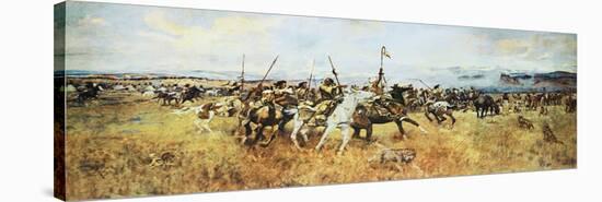 Lewis and Clark Meeting The Flatheads-Charles Marion Russell-Stretched Canvas