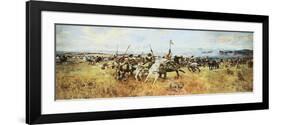 Lewis and Clark Meeting The Flatheads-Charles Marion Russell-Framed Premium Giclee Print