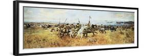Lewis and Clark Meeting The Flatheads-Charles Marion Russell-Framed Premium Giclee Print