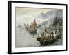 Lewis and Clark on the Lower Columbia River, 1905-Charles Marion Russell-Framed Giclee Print