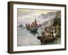 Lewis and Clark on the Lower Columbia-Charles Marion Russell-Framed Art Print