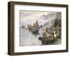 Lewis and Clark on the Lower Columbia-Charles Marion Russell-Framed Art Print