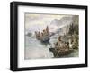 Lewis and Clark on the Lower Columbia-Charles Marion Russell-Framed Art Print