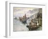 Lewis and Clark on the Lower Columbia-Charles Marion Russell-Framed Art Print