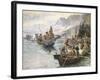 Lewis and Clark on the Lower Columbia-Charles Marion Russell-Framed Art Print