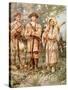 Lewis and Clark with Sacagawea-Edgar Samuel Paxson-Stretched Canvas