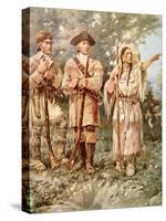 Lewis and Clark with Sacagawea-Edgar Samuel Paxson-Stretched Canvas