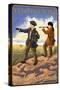 Lewis and Clark, Yellowstone National Park-Lantern Press-Stretched Canvas