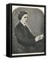 Lewis Carroll alias Charles Lutwidge Dodgson, English Mathematician, Clergyman and Writer-null-Framed Stretched Canvas