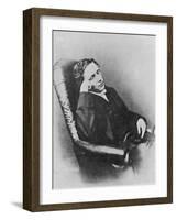 Lewis Carroll alias Charles Lutwidge Dodgson, English Mathematician, Clergyman and Writer-null-Framed Photographic Print