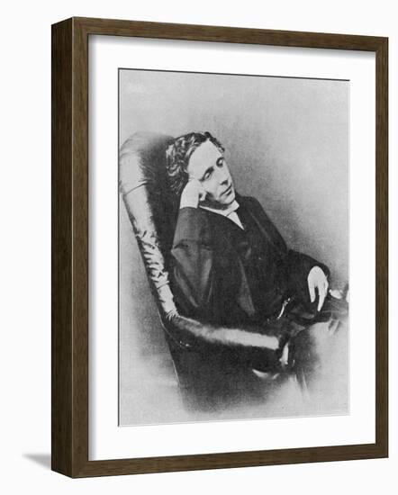 Lewis Carroll alias Charles Lutwidge Dodgson, English Mathematician, Clergyman and Writer-null-Framed Photographic Print