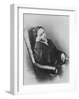 Lewis Carroll alias Charles Lutwidge Dodgson, English Mathematician, Clergyman and Writer-null-Framed Photographic Print