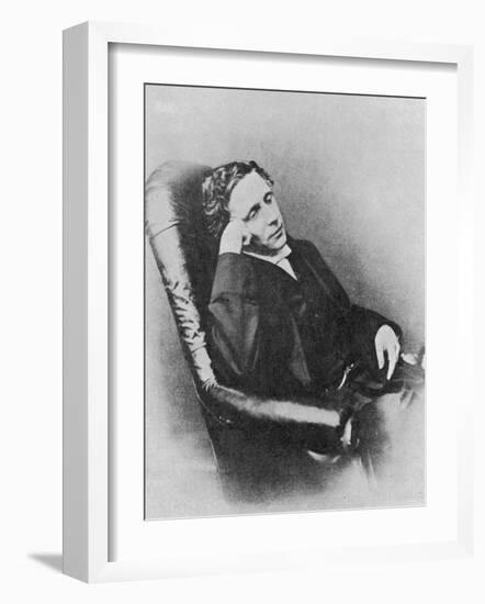 Lewis Carroll alias Charles Lutwidge Dodgson, English Mathematician, Clergyman and Writer-null-Framed Photographic Print