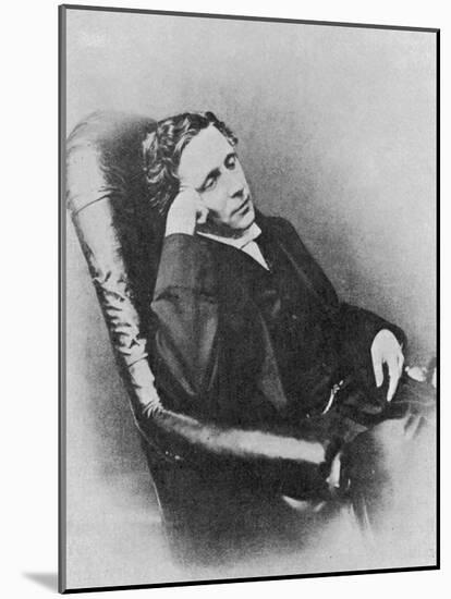 Lewis Carroll alias Charles Lutwidge Dodgson, English Mathematician, Clergyman and Writer-null-Mounted Photographic Print