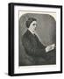 Lewis Carroll alias Charles Lutwidge Dodgson, English Mathematician, Clergyman and Writer-null-Framed Photographic Print