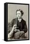 Lewis Carroll (B/W Photo)-Oscar Gustav Rejlander-Framed Stretched Canvas