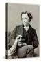 Lewis Carroll (B/W Photo)-Oscar Gustav Rejlander-Stretched Canvas