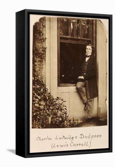 Lewis Carroll (Charles Lutwidge Dodgson 1832-1898), Self Portrait, circa 1863-Lewis Carroll-Framed Stretched Canvas