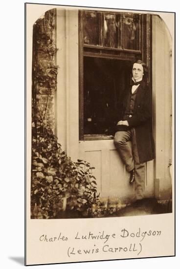 Lewis Carroll (Charles Lutwidge Dodgson 1832-1898), Self Portrait, circa 1863-Lewis Carroll-Mounted Giclee Print