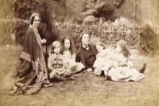 Irene Macdonald, Flo Rankin and Mary Macdonald at Elm Lodge, Hampstead, July 1863-Lewis Carroll-Giclee Print