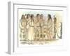 Lewis, Clark, and Sacagawea Meeting a Group of Four Indians in Front of a Mat Lodge-Roger Cooke-Framed Giclee Print