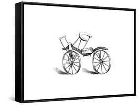 Lewis Gompertz's Improvement on Baron Von Drais's Bicycle, 1821-null-Framed Stretched Canvas