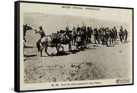 Lewis Gun Section, Palestine, WW1-null-Framed Stretched Canvas