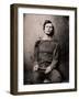 Lewis Powell in Wrist Irons aboard the USS Saugus, 1865 (Photo)-Alexander Gardner-Framed Giclee Print
