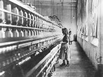 Girl at Spinning Machine-Lewis Wickes Hine-Photographic Print