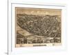 Lewisburg, Pennsylvania - Panoramic Map-Lantern Press-Framed Art Print