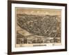 Lewisburg, Pennsylvania - Panoramic Map-Lantern Press-Framed Art Print