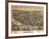 Lewisburg, Pennsylvania - Panoramic Map-Lantern Press-Framed Art Print