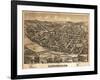 Lewisburg, Pennsylvania - Panoramic Map-Lantern Press-Framed Art Print