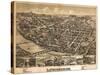 Lewisburg, Pennsylvania - Panoramic Map-Lantern Press-Stretched Canvas