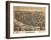 Lewisburg, Pennsylvania - Panoramic Map-Lantern Press-Framed Art Print