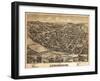 Lewisburg, Pennsylvania - Panoramic Map-Lantern Press-Framed Art Print