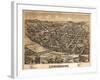 Lewisburg, Pennsylvania - Panoramic Map-Lantern Press-Framed Art Print