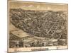 Lewisburg, Pennsylvania - Panoramic Map-Lantern Press-Mounted Art Print