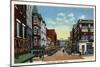 Lewiston, Maine - Lisbon Street View of Town, c.1944-Lantern Press-Mounted Art Print