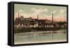 Lewiston, Maine, Southeastern View from the South Bridge-Lantern Press-Framed Stretched Canvas