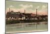 Lewiston, Maine, Southeastern View from the South Bridge-Lantern Press-Mounted Art Print