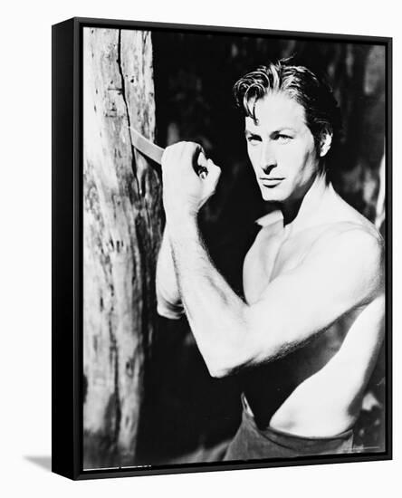 Lex Barker-null-Framed Stretched Canvas