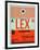 LEX Lexington Luggage Tag I-NaxArt-Framed Art Print