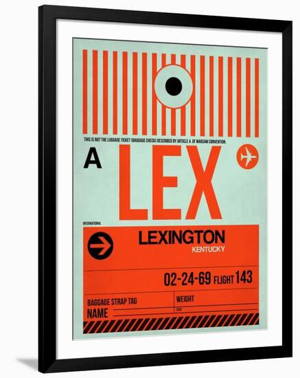 LEX Lexington Luggage Tag I-NaxArt-Framed Art Print