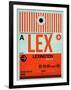 LEX Lexington Luggage Tag I-NaxArt-Framed Art Print