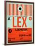 LEX Lexington Luggage Tag I-NaxArt-Framed Art Print