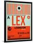 LEX Lexington Luggage Tag I-NaxArt-Framed Art Print