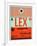 LEX Lexington Luggage Tag I-NaxArt-Framed Art Print