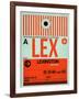 LEX Lexington Luggage Tag I-NaxArt-Framed Art Print